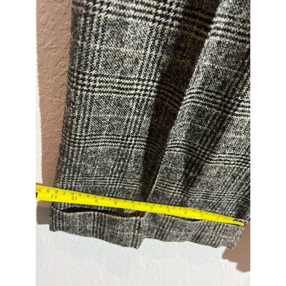 IRENE VAN RYB Wool Plaid Tapered Slim Pants Womens Size 42 (US L) Gray - Picture 8 of 8